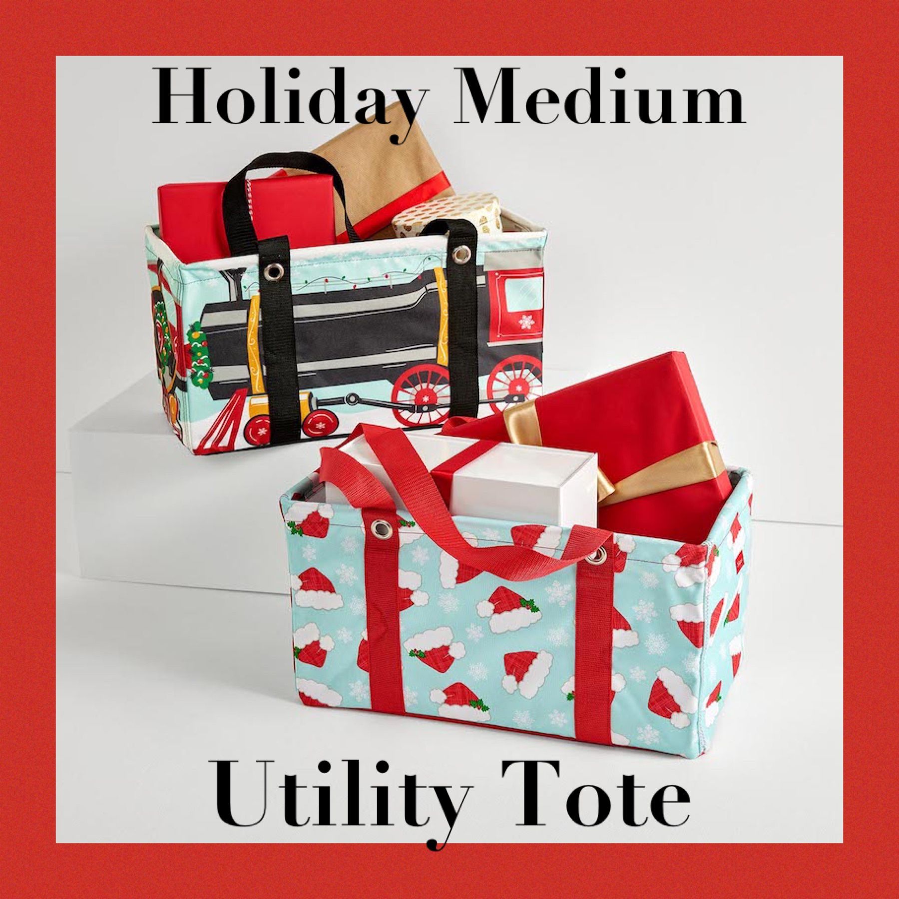 Holiday Medium Utility Tote