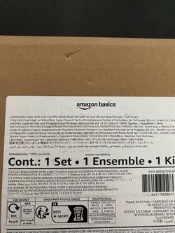 Amazon basics lightweight super soft microfiber sheet set (NEW)
