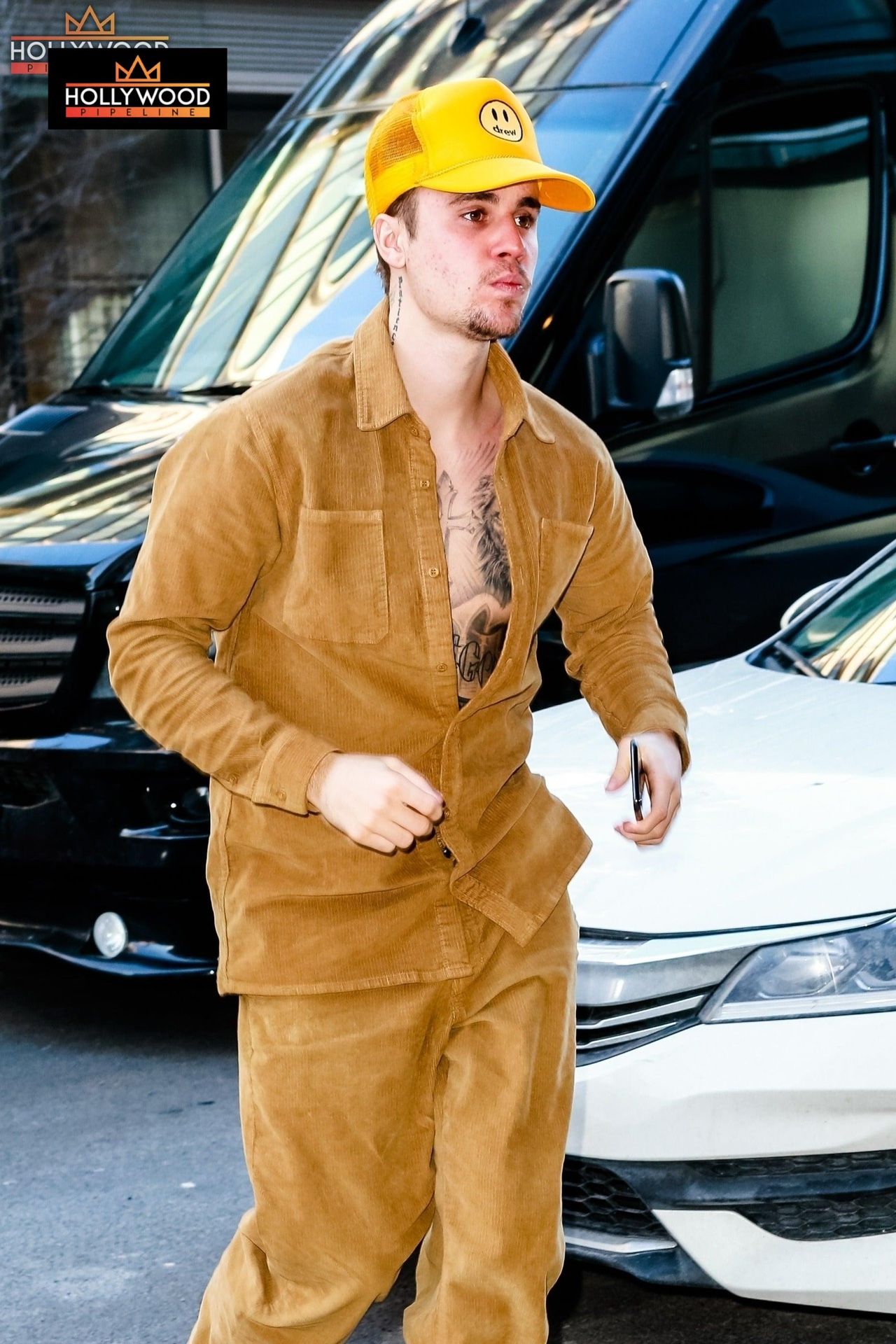 DREW HOUSE Mascot TRUCKER HAT Golden Yellow Made By Otto