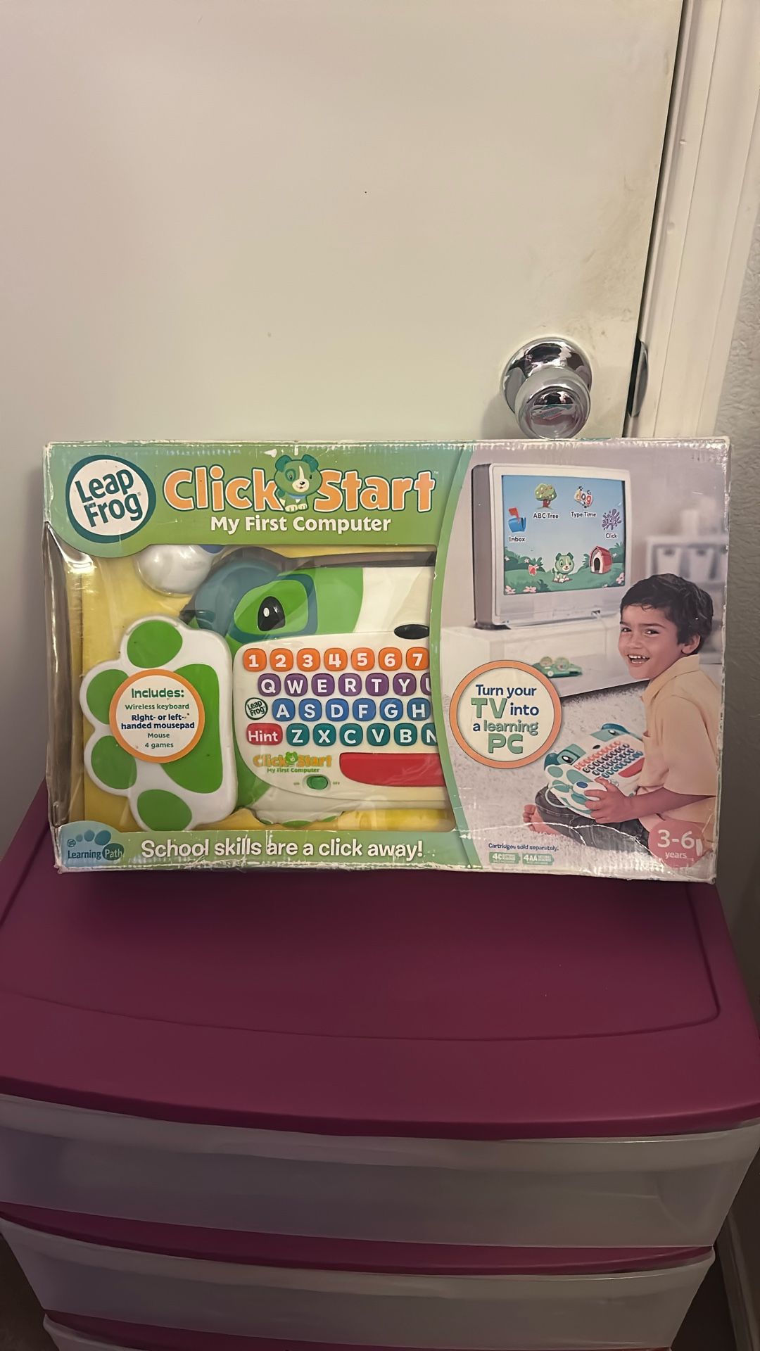 LeapFrog Clickstart My First Computer Wireless Keyboard New Sealed