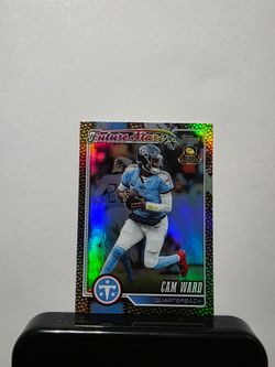 2026 Topps Flagship Cam Ward Future Stars Tennessee Titans Leather Rainbow Foil