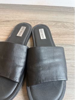 black sandals