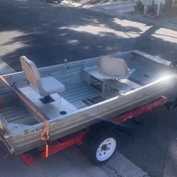 Aluminum Fishing Boat  With Motor & Trolling Motor 