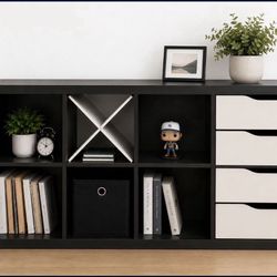Modern Black Storage Unit / Credenza