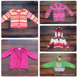 Baby Girl Clothes Bundle Toddler Sweaters Hoodie Sweatshirt Cardigan Size 3T