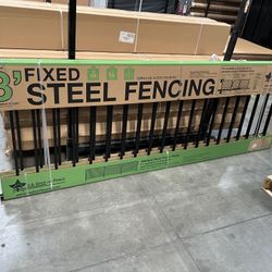 Wrought iron steel fence panels