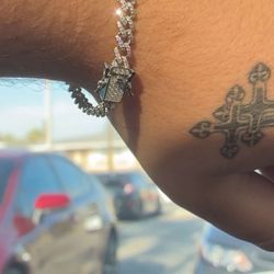 8mm Men’s Iced Out Cuban Link Bracelet 