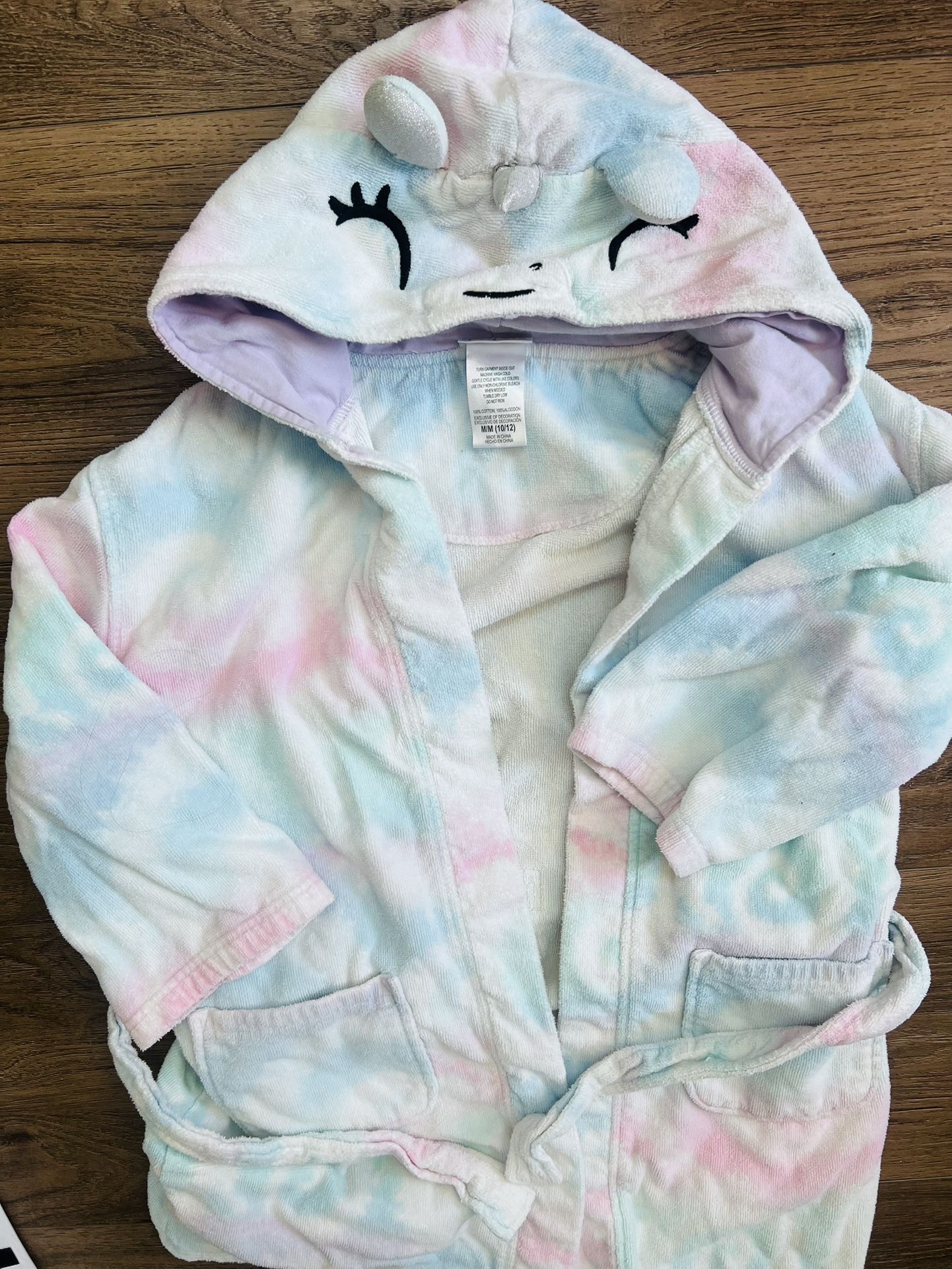 Unicorn Towel Beach Or Pool Robe Coverup. For Girls Ages 10-12. Cotton.