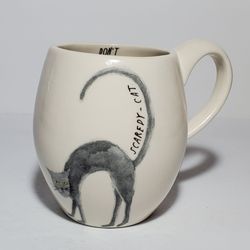Early M Studios Rae Dunn Scaredy Cat Mug Halloween