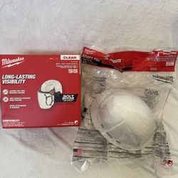 Milwaukee 4 PT Front Brim Vented Hard Hat & Clear Full Face Shield