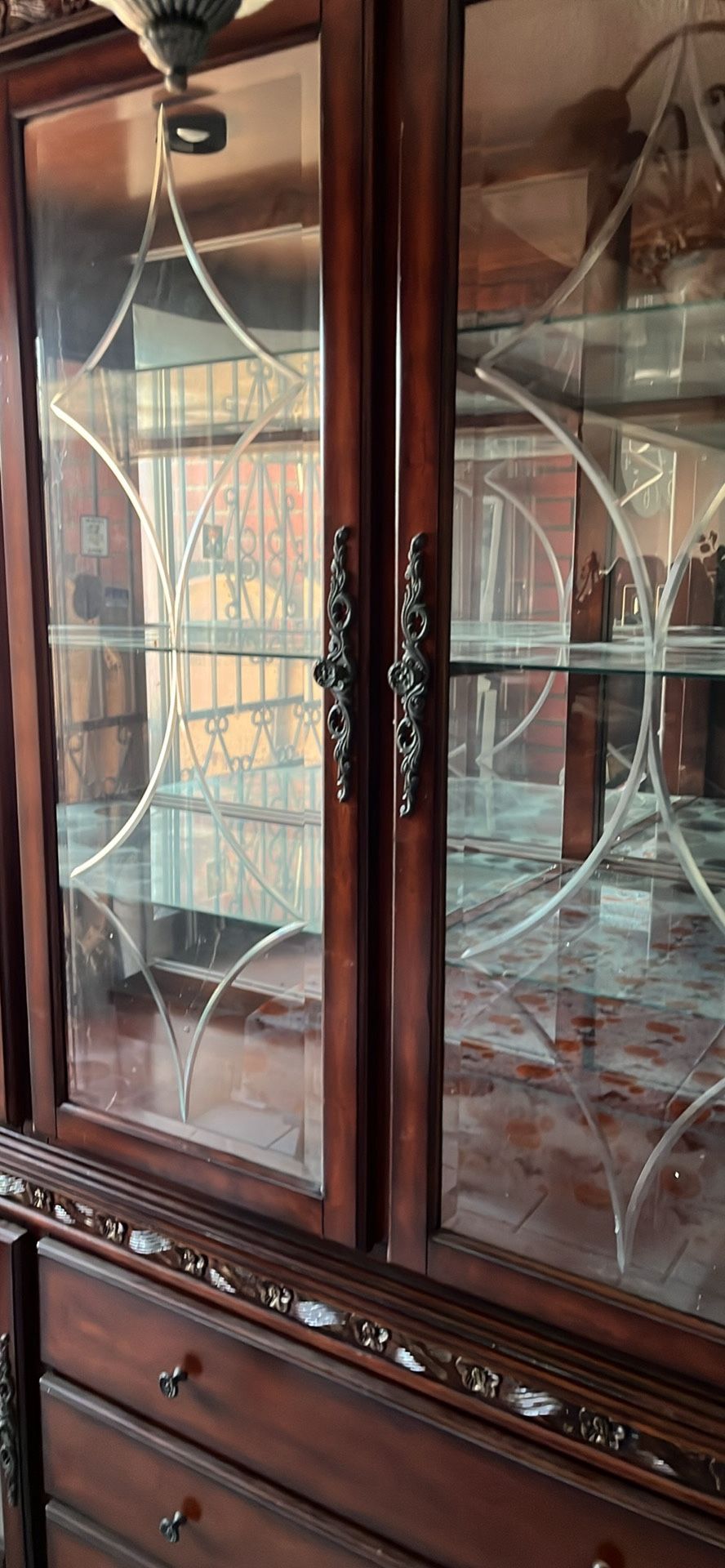 Brown China Cabinet 