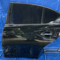 14-20 INFINITI Q50 REAR LEFT DRIVER SIDE DOOR ASSEMBLY BLACK KH3 