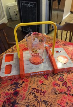 Shock Top beer game set up