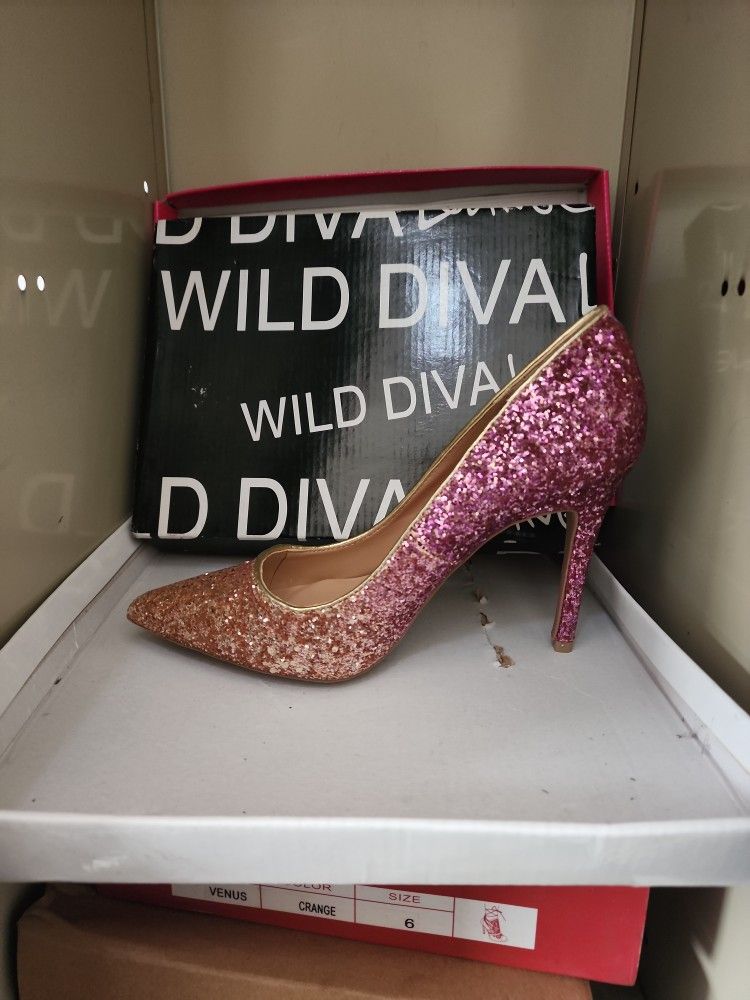 Pink & Gold Heel