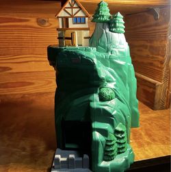 Fisher Price Geotrax Mile High Train Mountain Only Geo trax Green Snow topped