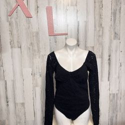 Wild fable black bodysuit size XL