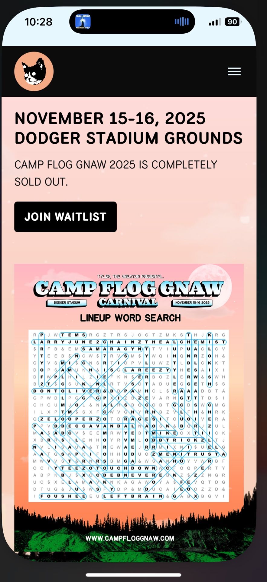GA Camp Flog Gnaw Ticket with Carnival Pass