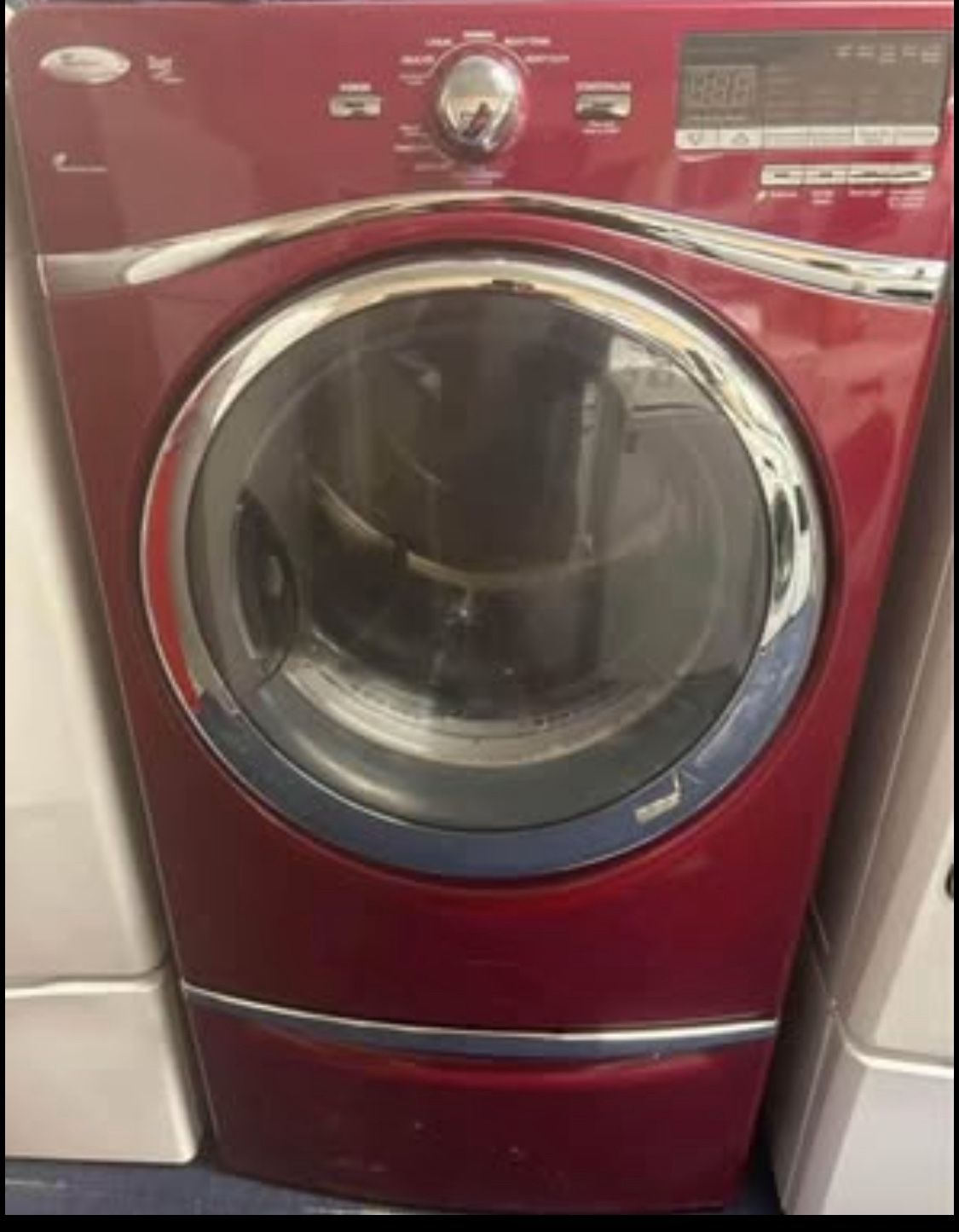 Whirlpool Front Load Electric Dryer With Pedestal Drawer