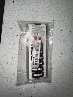 Pink glitter hair highlights