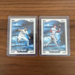 Kershaw & Trout - Bob Ross Cards