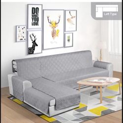 Waterproof Sectional Couch Covers L Shaped Sofa Covers Chaise Lounge Cover 3pcs Reversible Sofa Covers for Sectional Sofa Pet Kids Furniture Protector