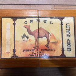 Vintage Camel Wooden Jewelry/Keepsake Box