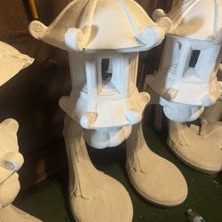 Japanese Cement Pagodas