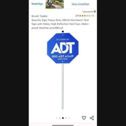 Alarm Sign ADT