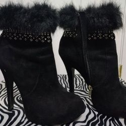 Nine West Women's Faux Fur Boots