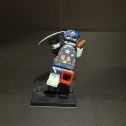 Zombie Captain America Lego Mini Figure
