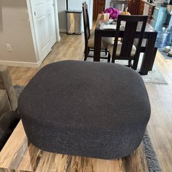 Dark Gray Ottoman 