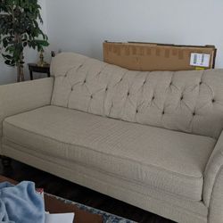New Sofa 7ft X  Inch Seat Depth 19 inches from Seat to floor