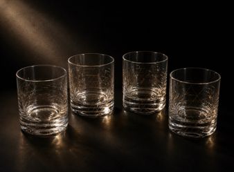 Lenox Tuscany Gold Dust Whiskey Glasses - Set of 4 (Mint Condition)