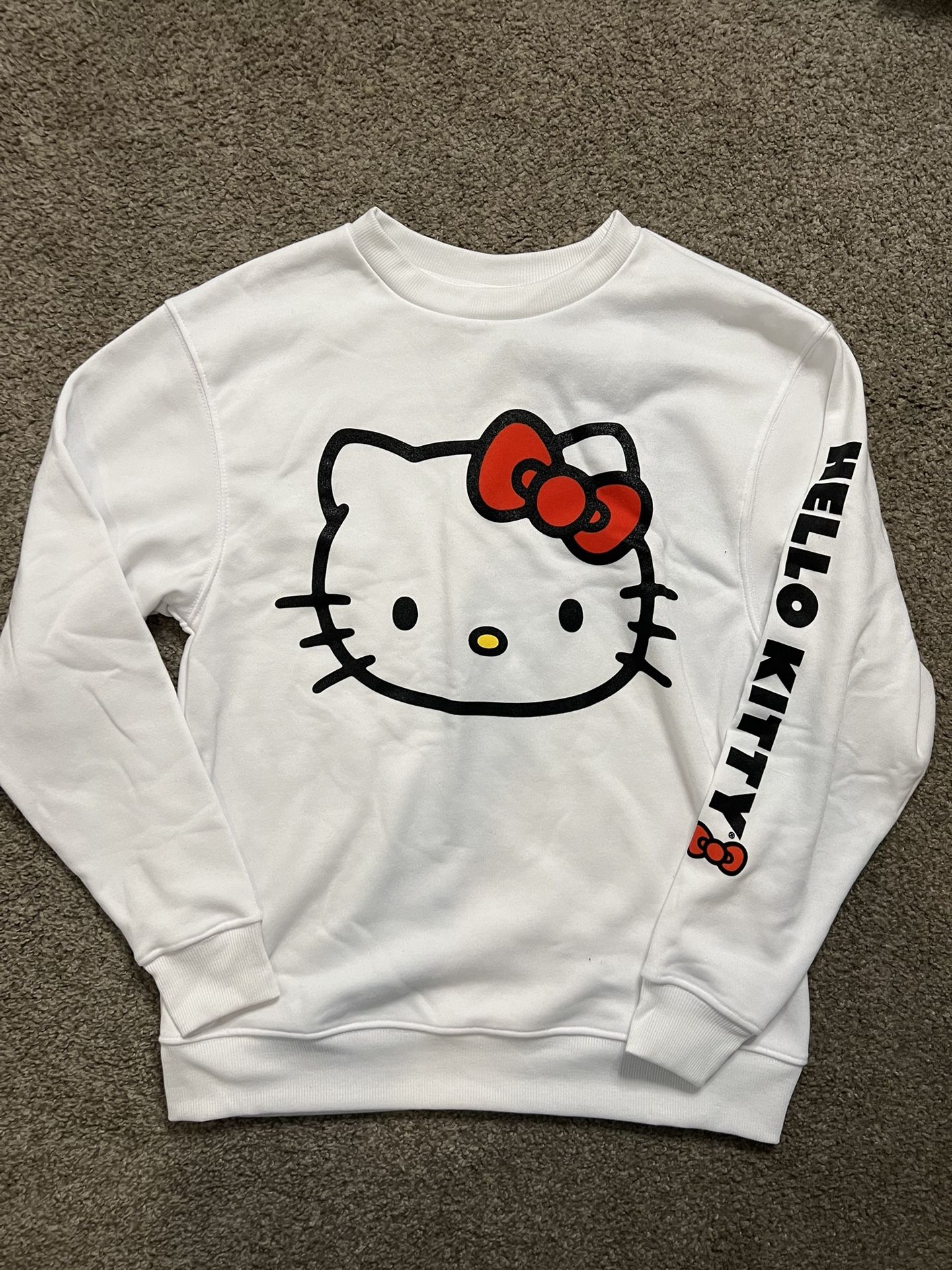 White Hello Kitty Sweater Size Small 