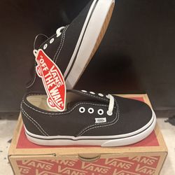 Vans Classic Authentic Low - Black/White - Size 10C (Toddler) - Brand New, Deadstock - Buy Today!