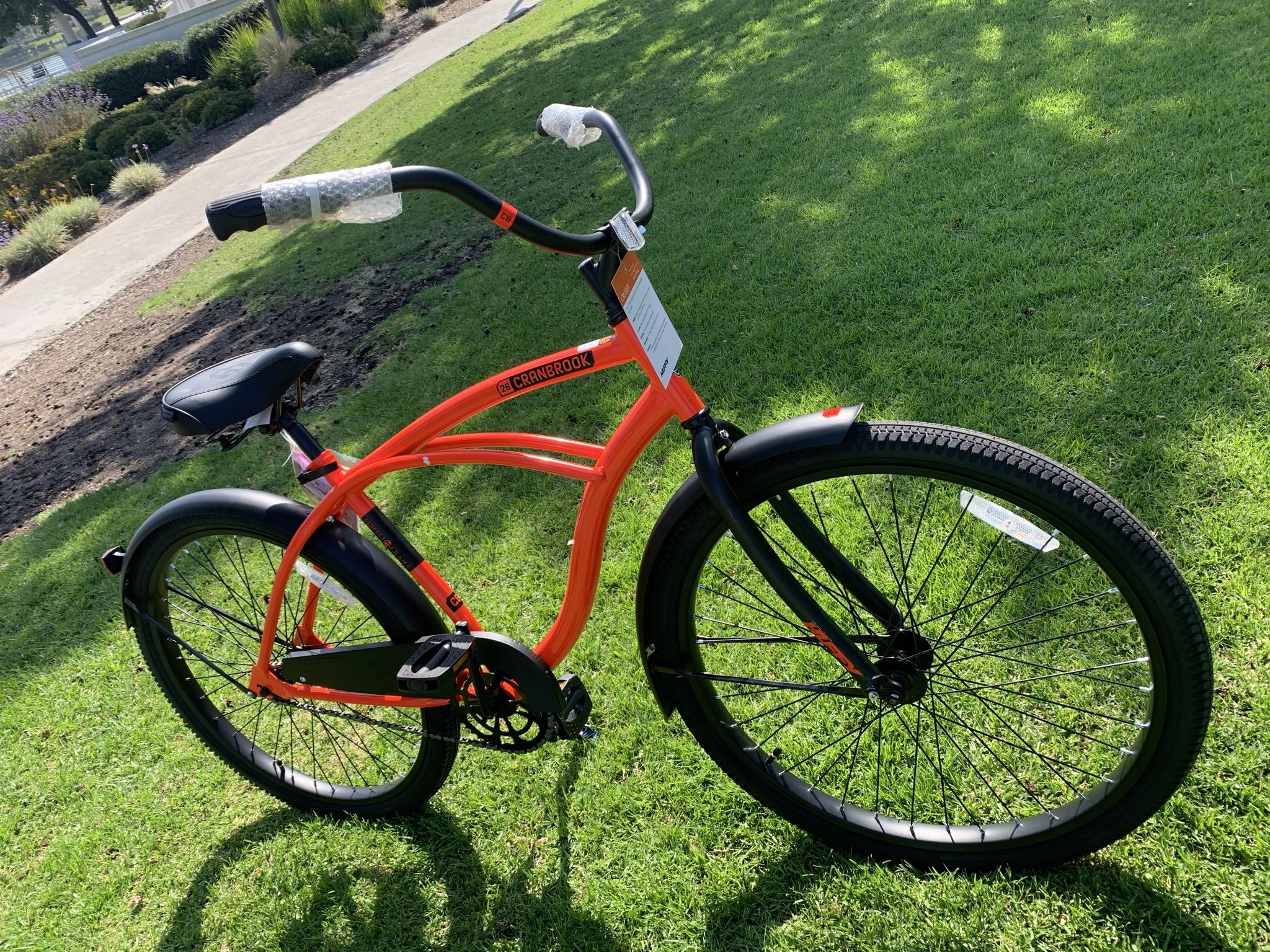 New Awesome 😎 Men's Hot 🥵 Orange Beach Cruiser Bike Bicycle