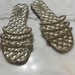 Gold Sandals $10