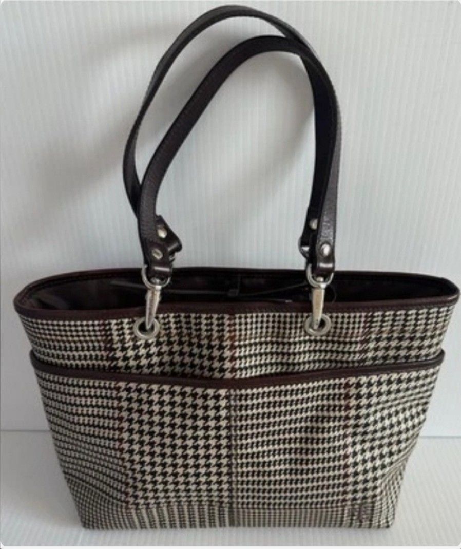 Vintage Ralph Lauren Houndstooth Tote Bag
