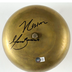 Julio Cesar Chavez & Marco Antonio Barrera Signed Ringside Boxing Bell (Beckett)
