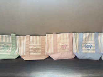 Trader Joe's Striped Mini Tote Bags