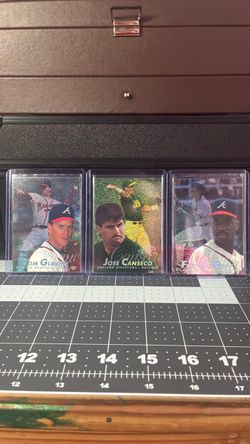 1997 flair showcase row 0, lot of 3 different cards