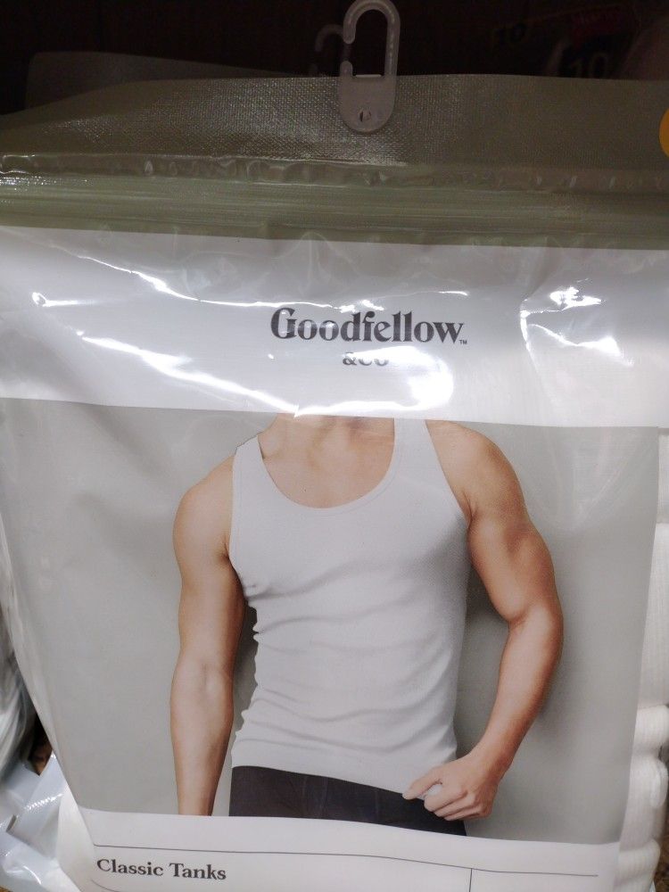 Buy One Get One Free Men's White Tank Top Four Packs One Large 10 Small
