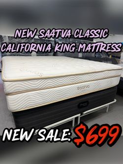 NEW SAATVA CLASSIC CALIFORNIA KING MATTRESS