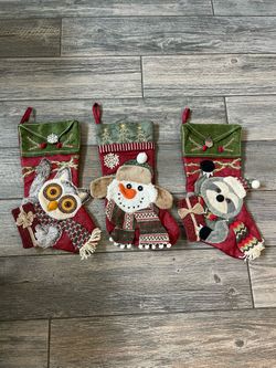3 Christmas Stockings 