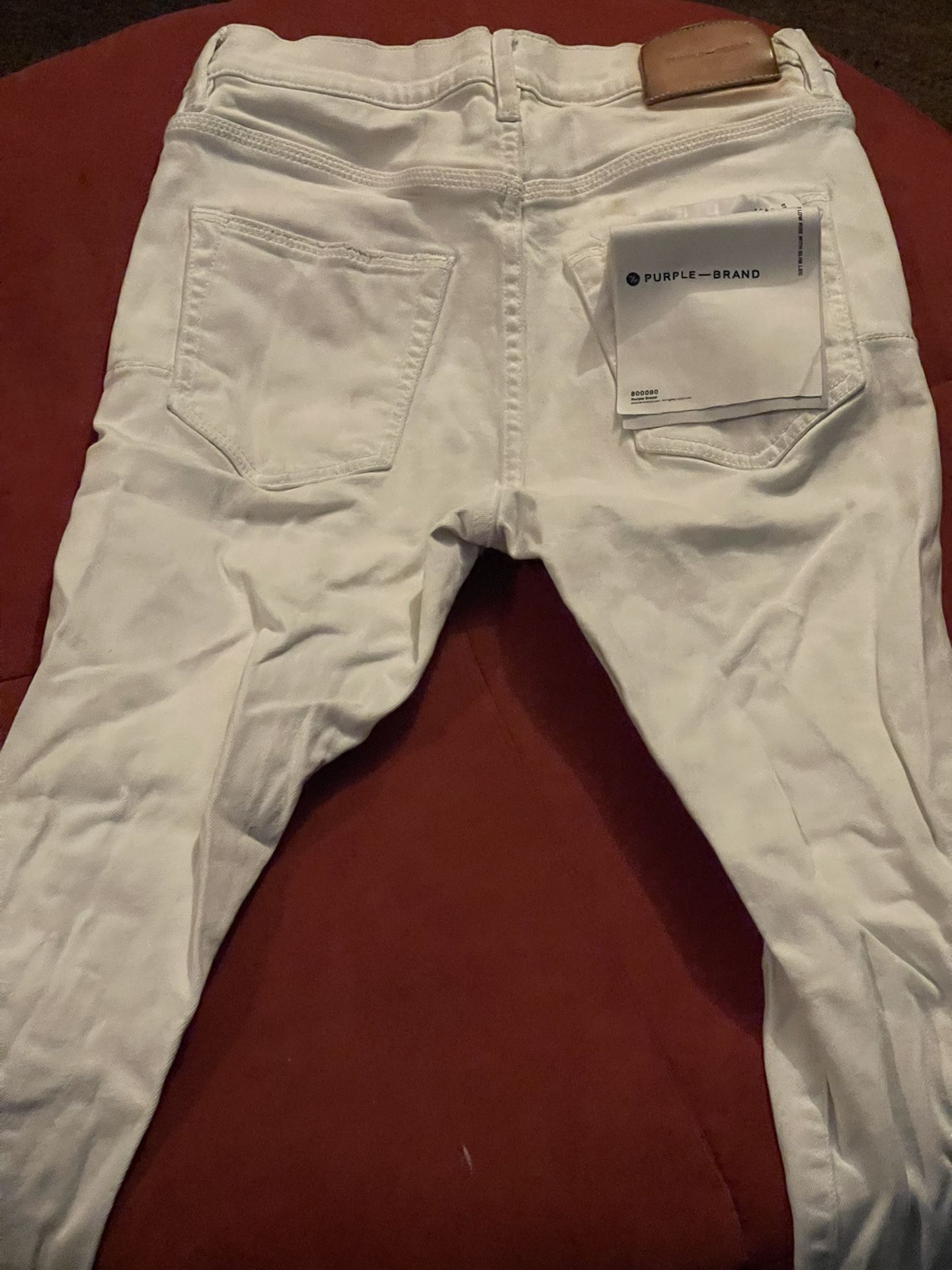 White Purple Jeans (worn)