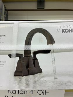 Kohler kallan 4" centerset bathroom faucet oil-rubbed bronze