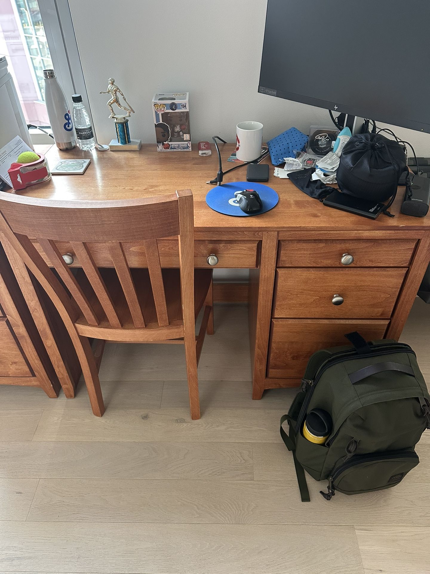 Desk And Chair, Cabinet, And Dresser Set