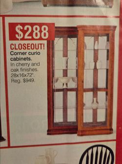 Corner Curio Cabinet