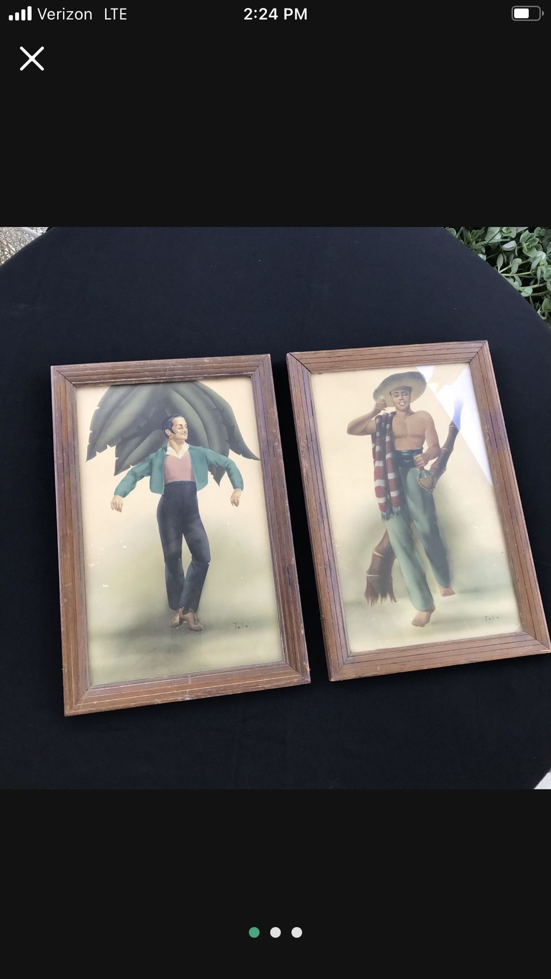 1940s Original George Teco Prints * FRAMED PAIR