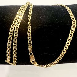 🎁 14K Yellow Gold Anchor Link Necklace “Italy”